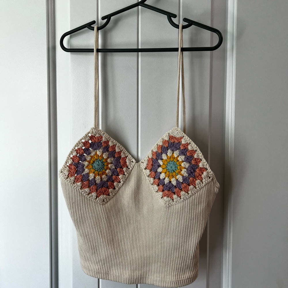 Women’s ZARA crochet tank top